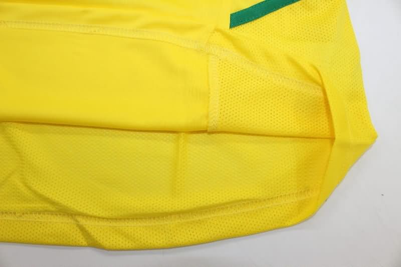 Brazil Soccer Jersey Home Long Sleeve Retro Replica 2002