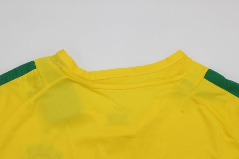 Brazil Soccer Jersey Home Long Sleeve Retro Replica 2002