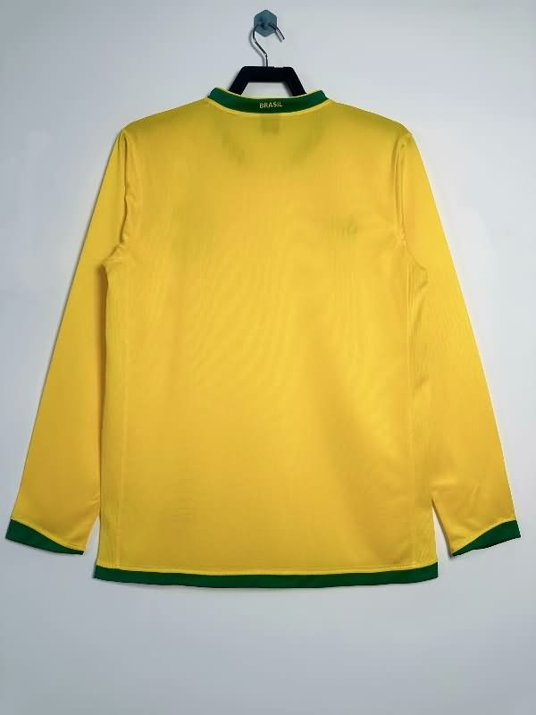 AAA Quality Brazil 2006 Home Long Sleeve Retro Soccer Jersey