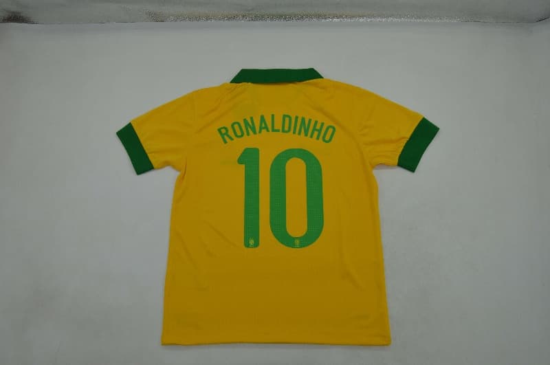 AAA Quality Brazil 2013 Home Retro Soccer Jersey