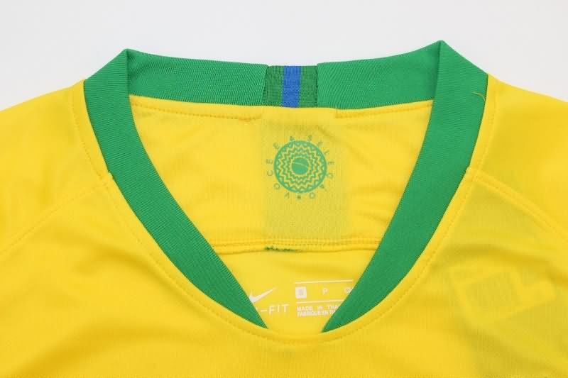 Brazil Soccer Jersey Home Retro Replica 2018