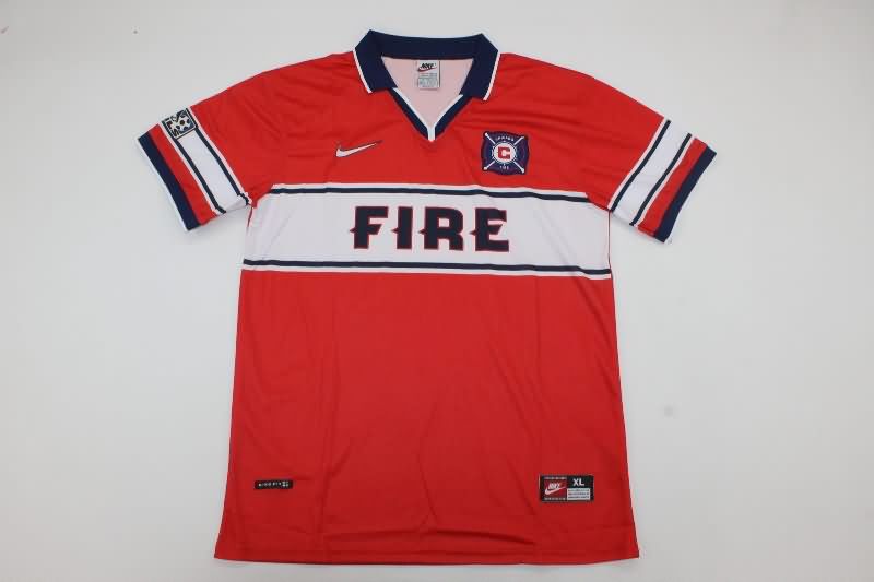 Chicago Fire Soccer Jersey Home Retro Replica 1998
