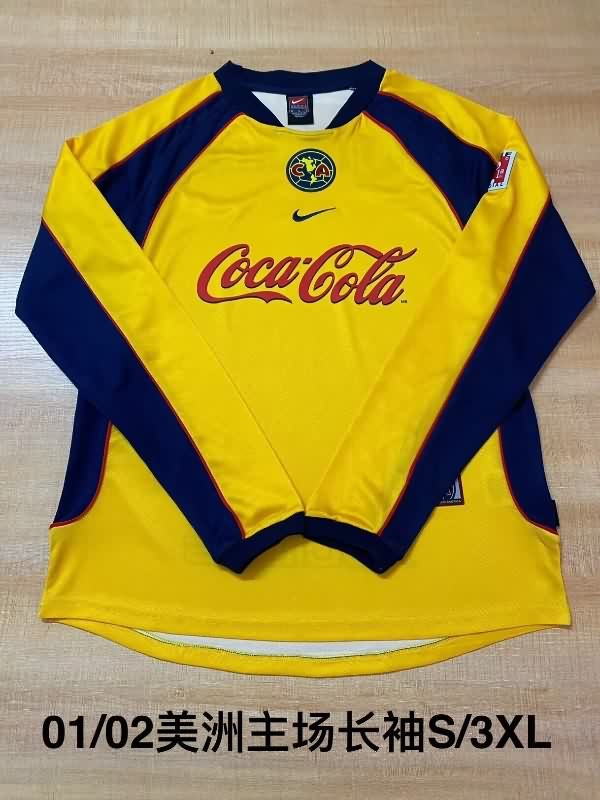 AAA Quality Club America 2001/02 Home Long Sleeve Retro Soccer Jersey AAA Quality Club America 2001/02 Home Long Sleeve Retro Soccer Jersey