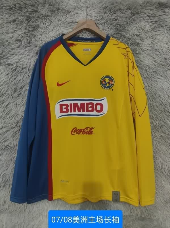 AAA Quality Club America 2007/08 Home Retro Long Sleeve Soccer Jersey AAA Quality Club America 2007/08 Home Retro Long Sleeve Soccer Jersey