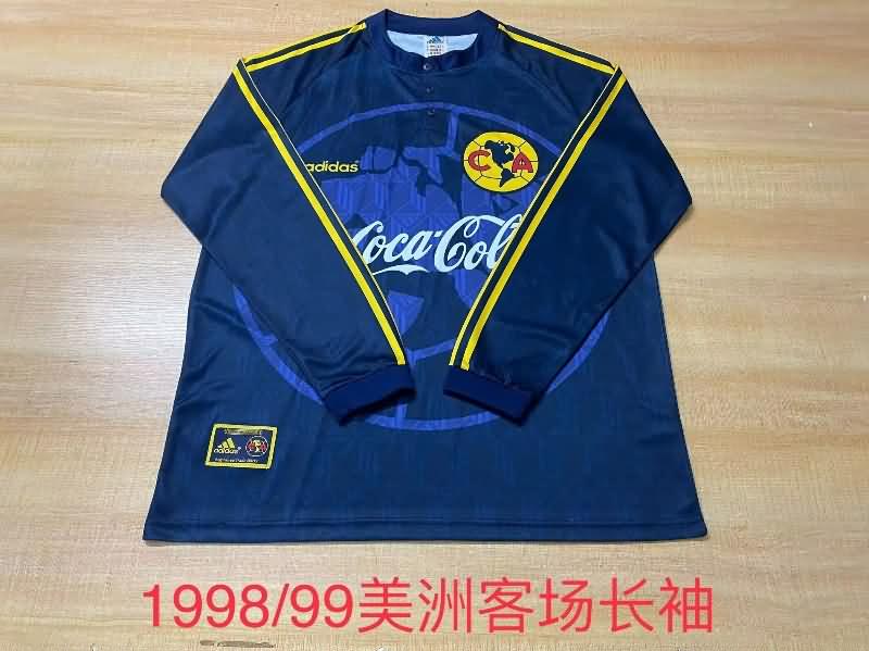 Club America Soccer Jersey Away Long Sleeve Retro Replica 1998/99 Club America Soccer Jersey Away Long Sleeve Retro Replica 1998/99