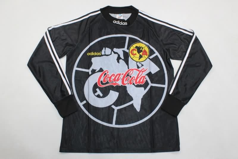 Club America Soccer Jersey Goalkeeper Black Long Sleeve Retro Replica 1998/99