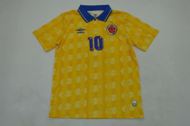 AAA Quality Colombia 1993 Home Retro Soccer Jersey