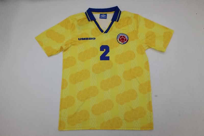 AAA Quality Colombia 1994 Home Retro Soccer Jersey