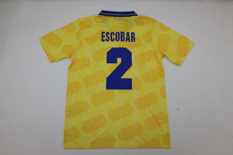 AAA Quality Colombia 1994 Home Retro Soccer Jersey