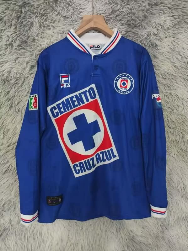 AAA Quality Cruz Azul 1997/98 Home Retro Long Sleeve Soccer Jersey AAA Quality Cruz Azul 1997/98 Home Retro Long Sleeve Soccer Jersey