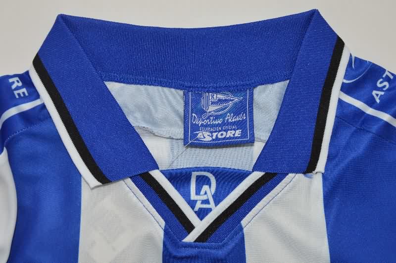 AAA Quality Deportivo Alaves 1998/99 Home Retro Long Sleeve Soccer Jersey