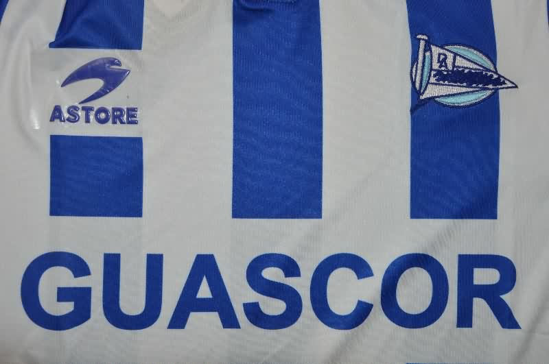 AAA Quality Deportivo Alaves 1998/99 Home Retro Long Sleeve Soccer Jersey