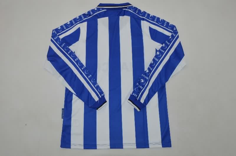 AAA Quality Deportivo Alaves 1998/99 Home Retro Long Sleeve Soccer Jersey