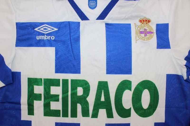 AAA Quality Deportivo La Coruna 1994/95 Home Retro Soccer Jersey