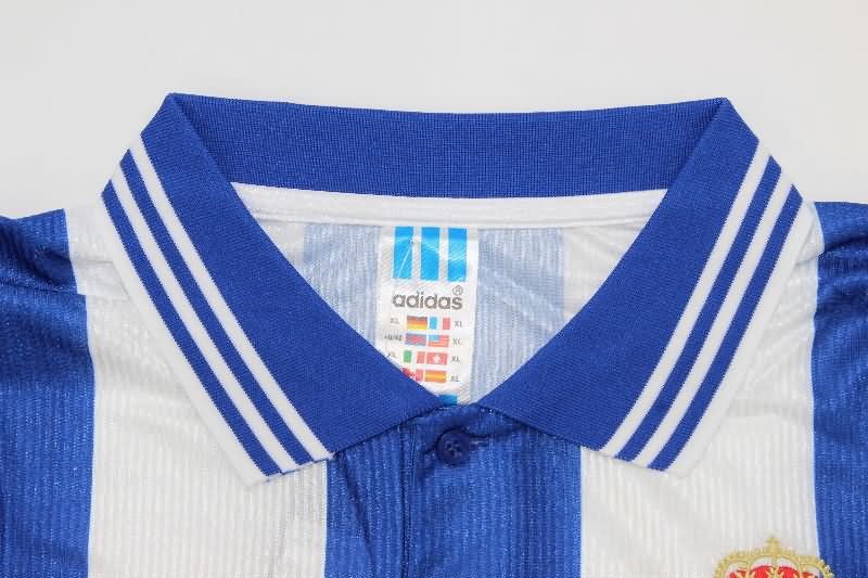 AAA Quality Deportivo La Coruna 1999/00 Home Long Sleeve Retro Soccer Jersey