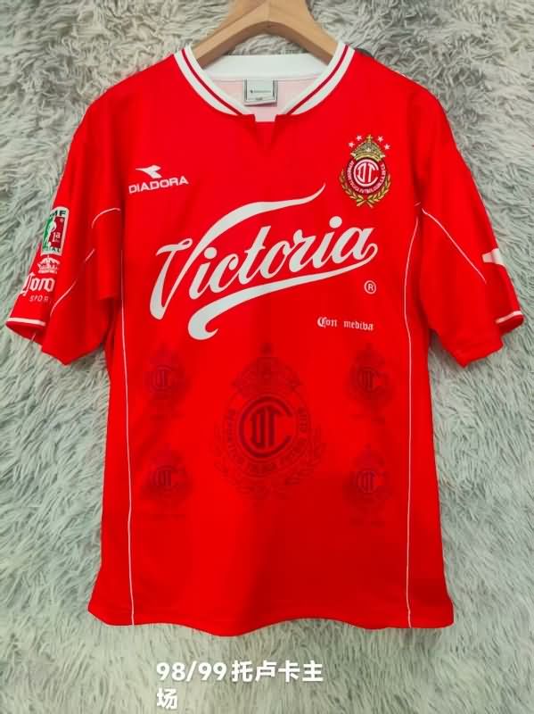 AAA Quality Deportivo Toluca 1998/99 Home Retro Soccer Jersey