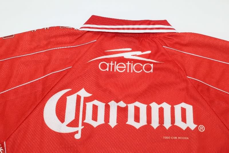 AAA Quality Deportivo Toluca 1999/00 Home Retro Long Sleeve Soccer Jersey