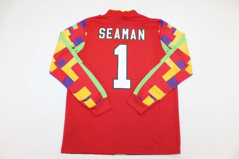 England Soccer Jersey Goalkeeper Orange Long Sleeve Retro Replica 1996