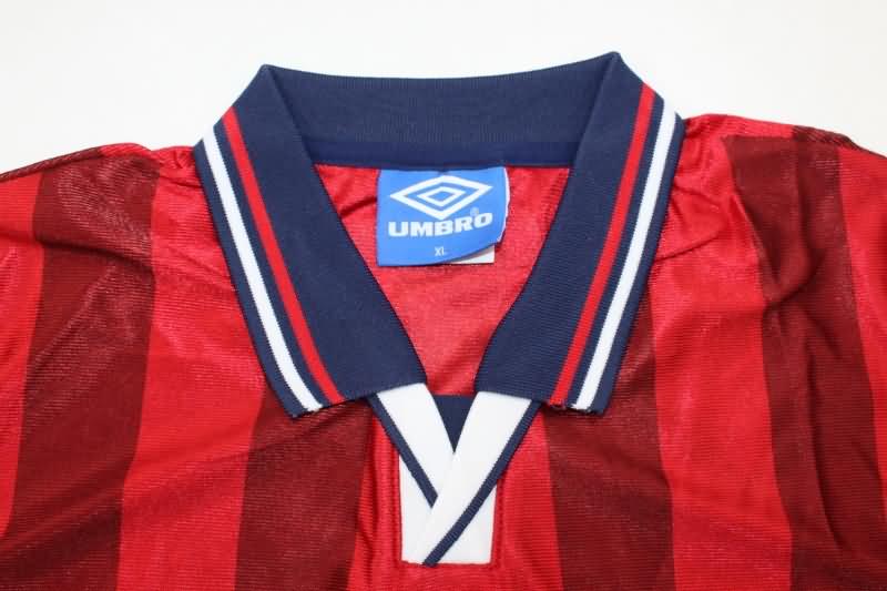 England Soccer Jersey Away Long Sleeve Retro Replica 1998