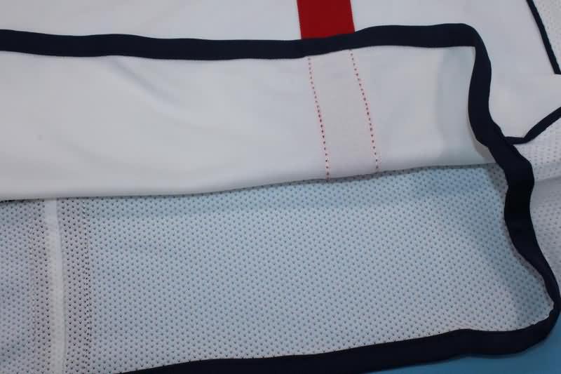 England Soccer Jersey Home Long Retro Replica 2002