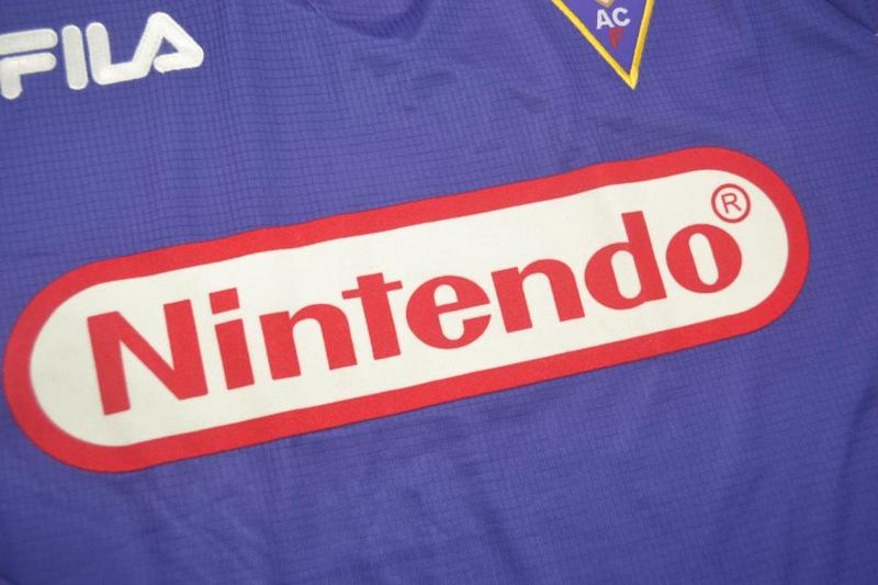 Fiorentina Soccer Jersey Home Long Retro Replica 1998/99