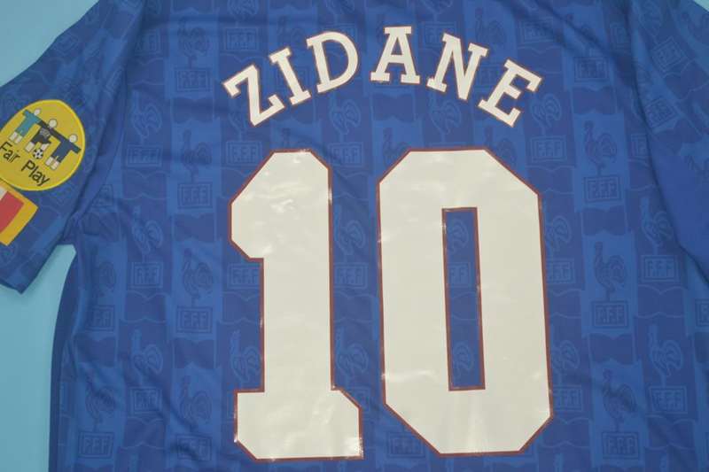 France Soccer Jersey Home Retro Replica 1996