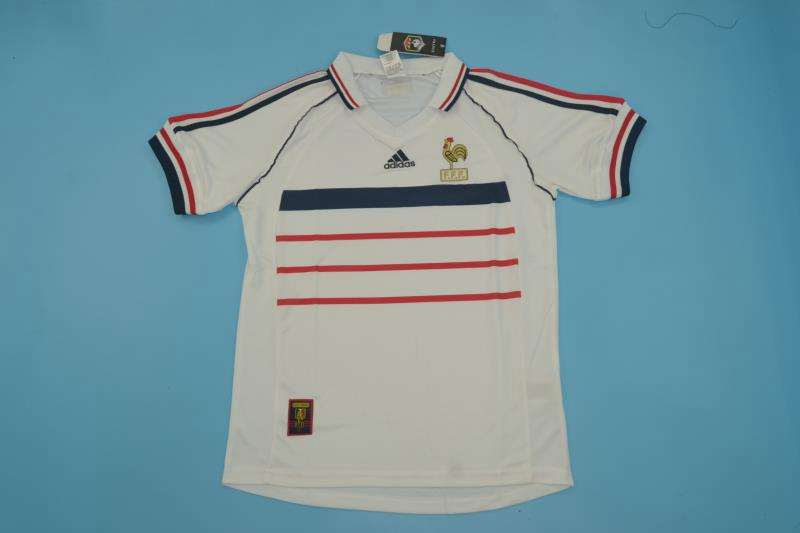 France Soccer Jersey Away Retro Replica 1998 France Soccer Jersey Away Retro Replica 1998