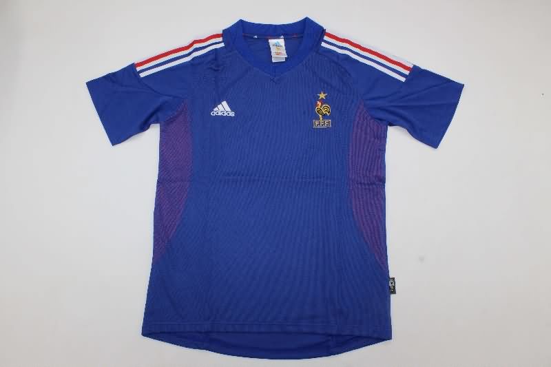France Soccer Jersey Home Retro Replica 2002