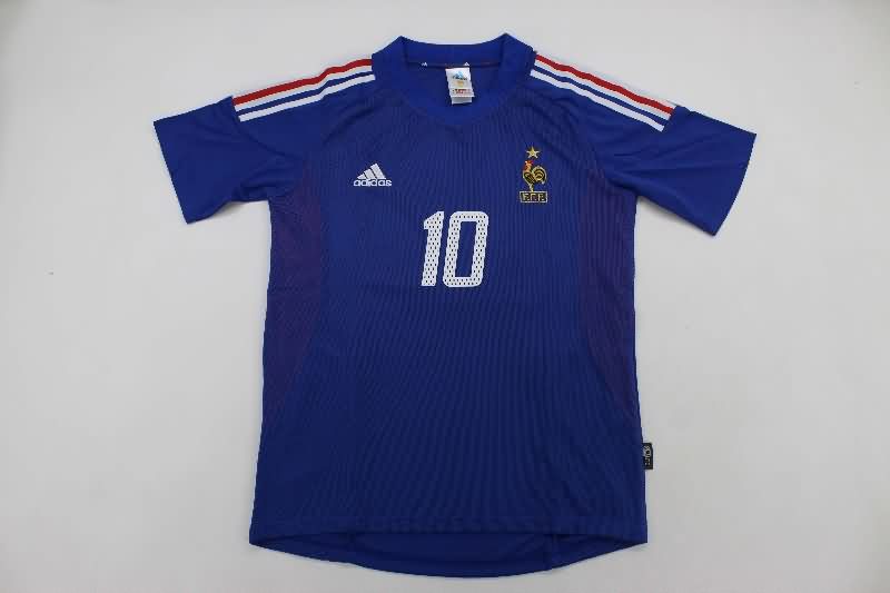 France Soccer Jersey Home Retro Replica 2002