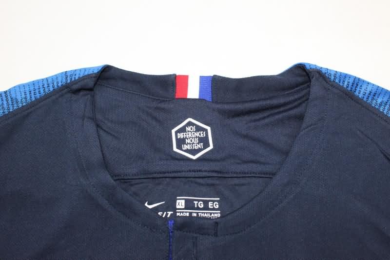 France Soccer Jersey Home Long Sleeve Retro Replica 2018