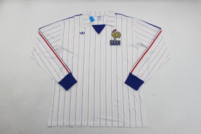 France Soccer Jersey Away Long Sleeve Retro Replica 1980/82 France Soccer Jersey Away Long Sleeve Retro Replica 1980/82