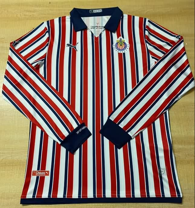 AAA Quality Guadalajara 2018 Home Retro Long Sleeve Soccer Jersey