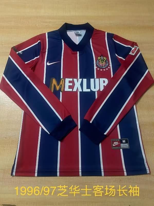 Guadalajara Soccer Jersey Away Long Sleeve Retro Replica 1996/97 Guadalajara Soccer Jersey Away Long Sleeve Retro Replica 1996/97