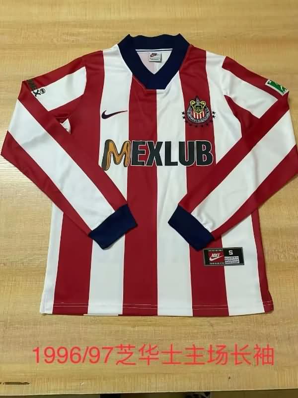 Guadalajara Soccer Jersey Home Long Sleeve Retro Replica 1996/97 Guadalajara Soccer Jersey Home Long Sleeve Retro Replica 1996/97