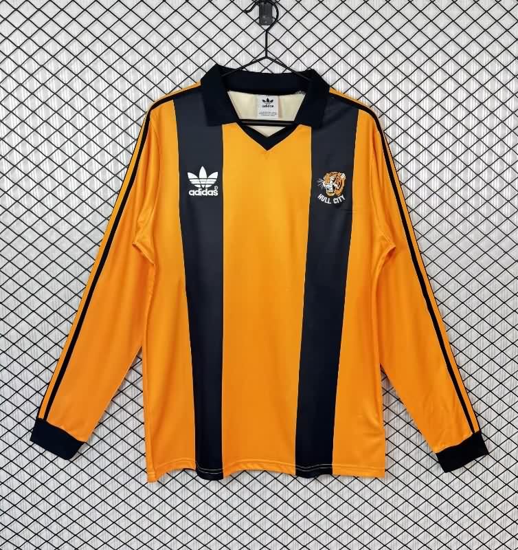 AAA Quality Hull City 1981/82 Home Retro Long Sleeve Soccer Jersey