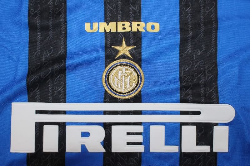 AAA Quality Inter Milan 1996/97 Home Long Sleeve Retro Soccer Jersey