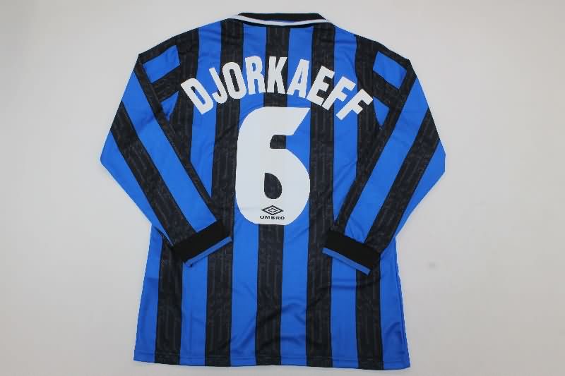 AAA Quality Inter Milan 1996/97 Home Long Sleeve Retro Soccer Jersey