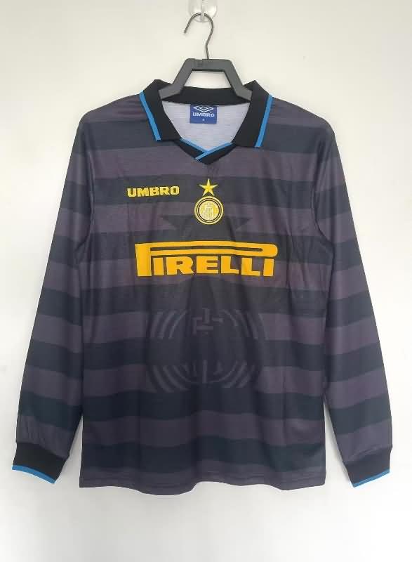 Inter Milan Soccer Jersey Third Long Sleeve Retro Replica 1997/98 Inter Milan Soccer Jersey Third Long Sleeve Retro Replica 1997/98