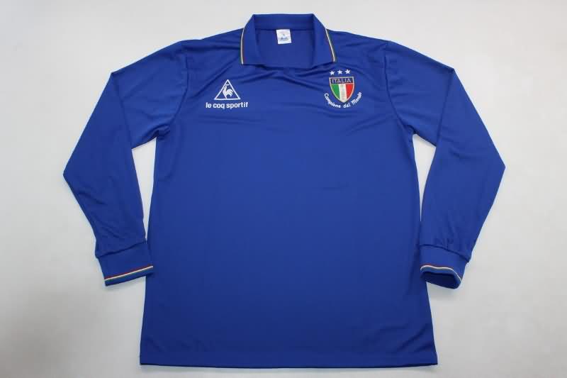 Italy Soccer Jersey Home Long Sleeve Retro Replica 1982