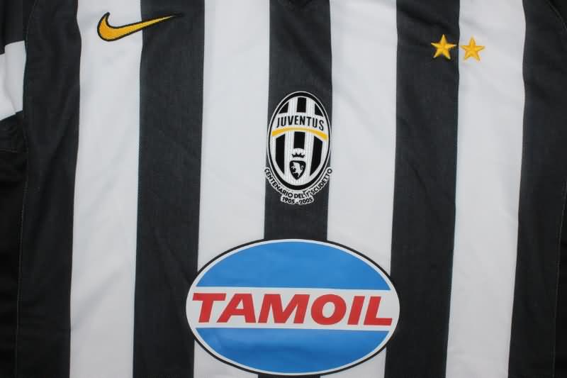 Juventus Soccer Jersey Home Retro Replica 2005/06