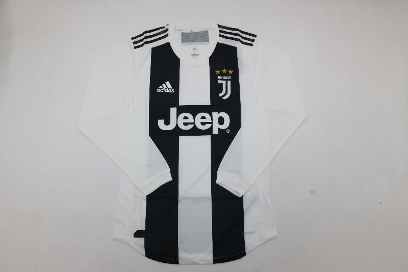 Juventus Soccer Jersey Home Long Sleeve Retro (Player) 2018/19
