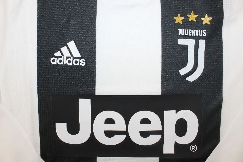 Juventus Soccer Jersey Home Long Sleeve Retro (Player) 2018/19