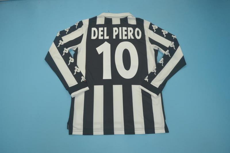 Juventus Soccer Jersey Home Long Retro Replica 1999/2000