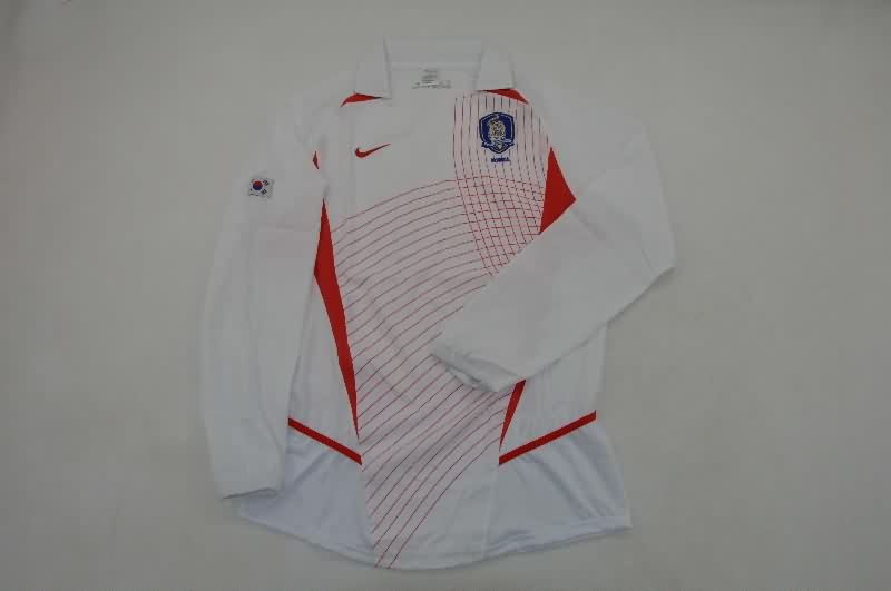 AAA Quality Korea 2002 Away Long Sleeve Retro Soccer Jersey
