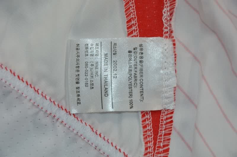 AAA Quality Korea 2002 Away Long Sleeve Retro Soccer Jersey