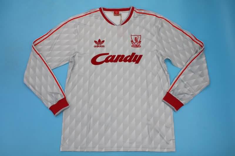 Liverpool Soccer Jersey Away Long Sleeve Retro Replica 1989/91 Liverpool Soccer Jersey Away Long Sleeve Retro Replica 1989/91