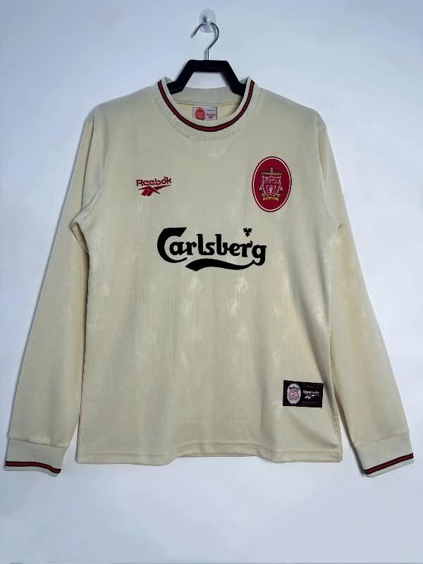 Liverpool Soccer Jersey Away Long Sleeve Retro Replica 1996/97 Liverpool Soccer Jersey Away Long Sleeve Retro Replica 1996/97