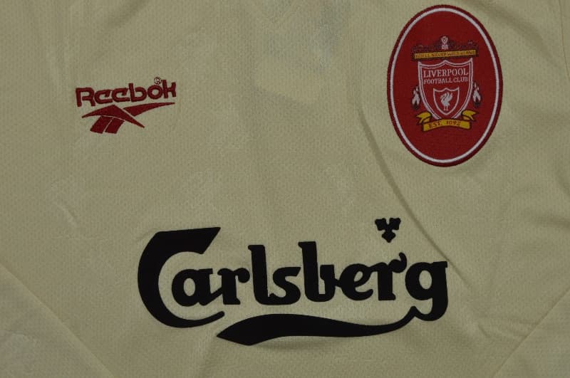 Liverpool Soccer Jersey Away Long Sleeve Retro Replica 1996/97