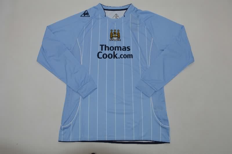 AAA Quality Manchester City 2007/08 Home Retro Long Sleeve Soccer Jersey