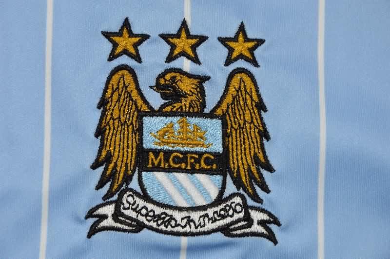AAA Quality Manchester City 2007/08 Home Retro Long Sleeve Soccer Jersey